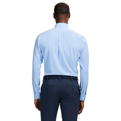 Izod Ls Prt Super Stretch - Th Jab Blue