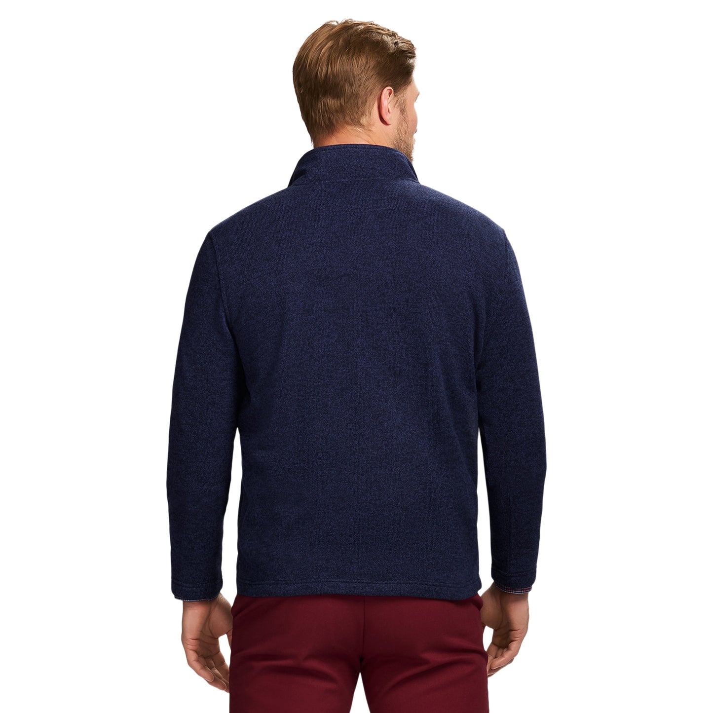 Izod Thermasoft Sweater Fleece Quarter Zip - Navy Blazer