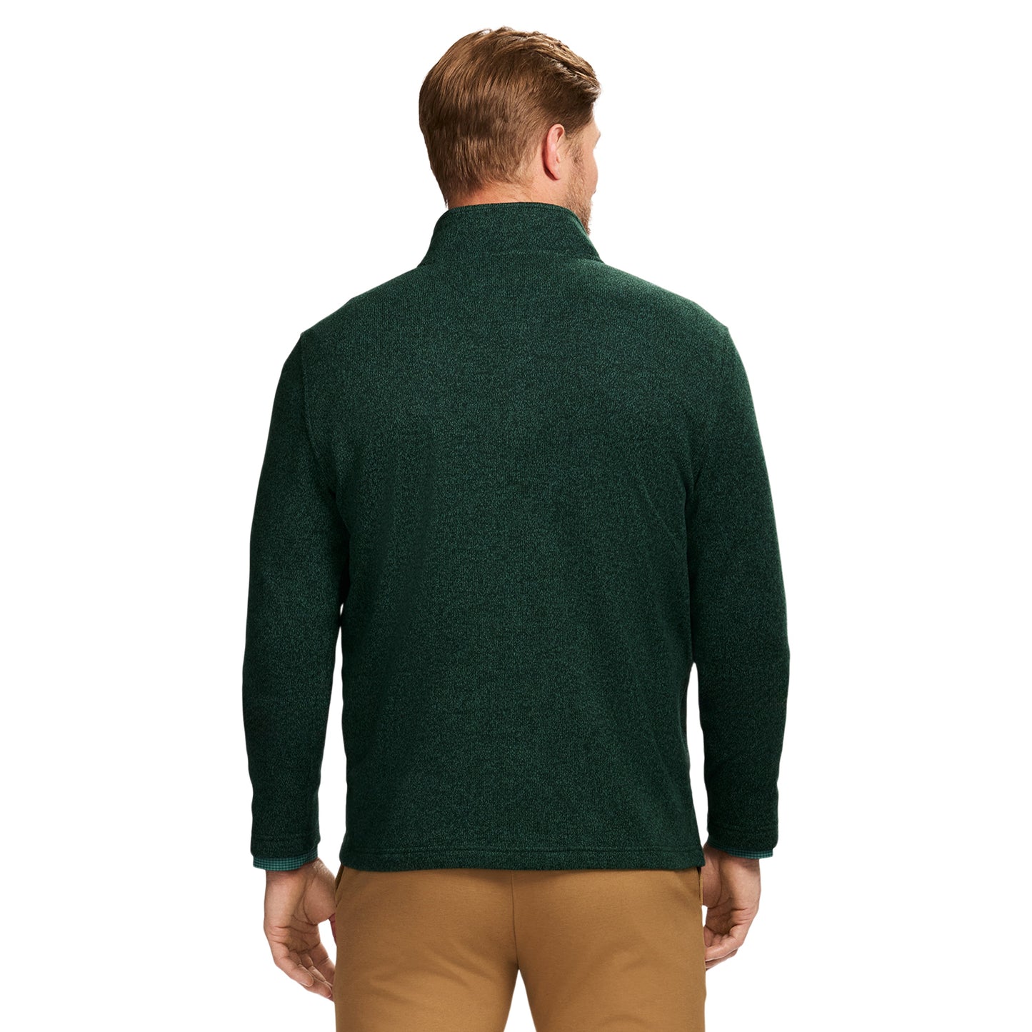 Izod Thermasoft Sweater Fleece Quarter Zip - Rain Forest