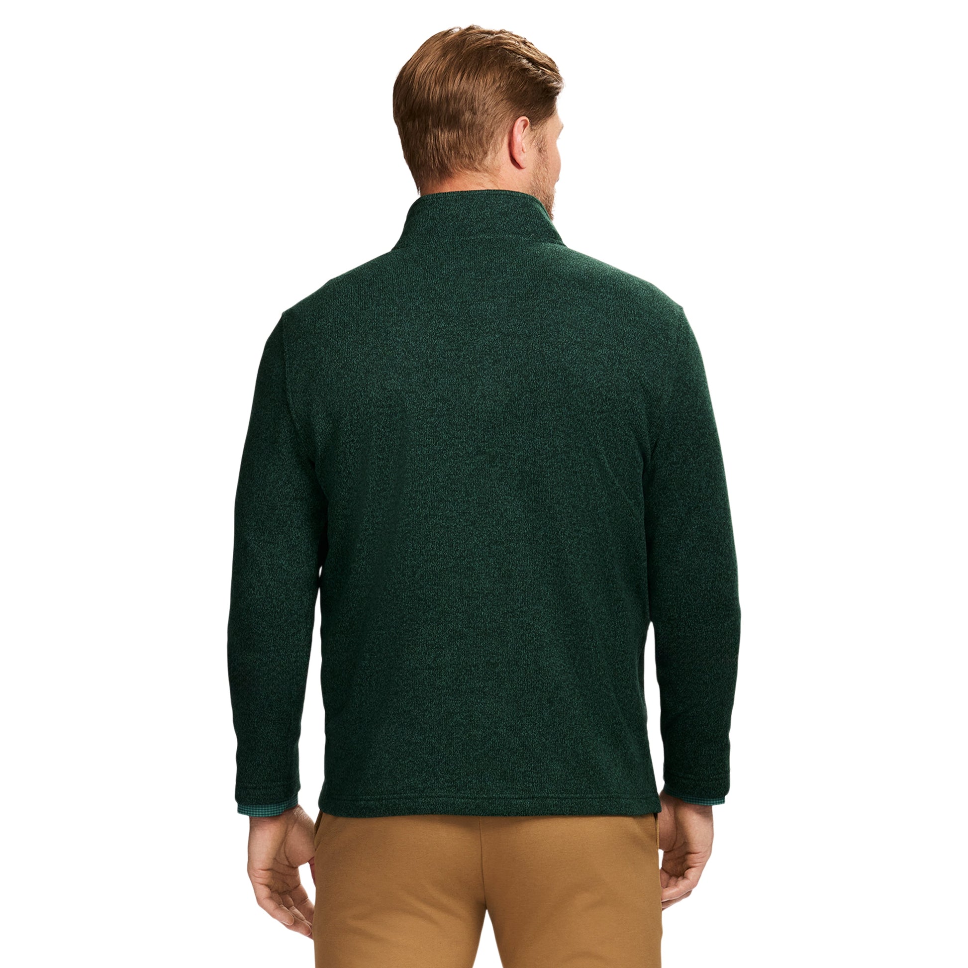 Izod Thermasoft Sweater Fleece Quarter Zip - Rain Forest