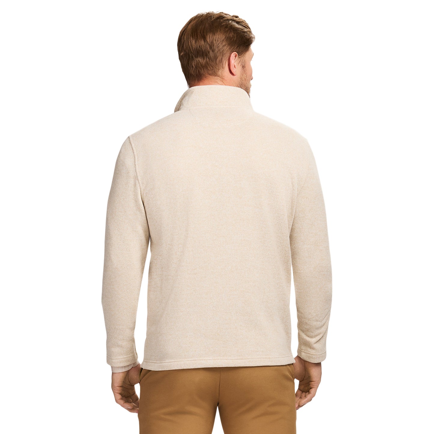 Izod Thermasoft Sweater Fleece Quarter Zip - Rock Hthr