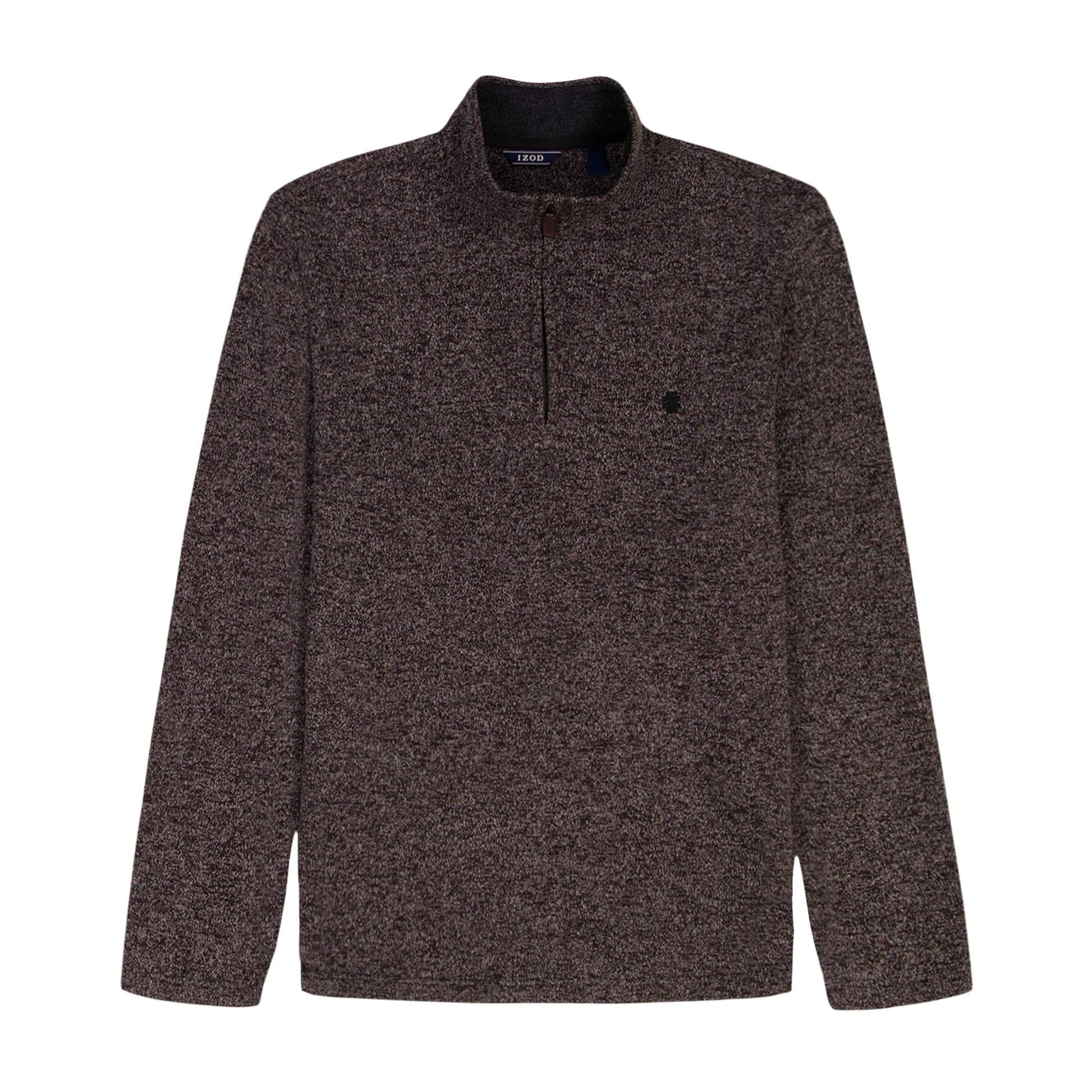 Izod Thermasoft Sweater Fleece Quarter Zip - Carbon Hthr