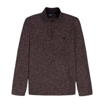 Izod Thermasoft Sweater Fleece Quarter Zip - Carbon Hthr