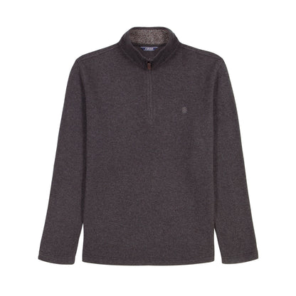 Izod Thermasoft Sweater Fleece Quarter Zip - Black