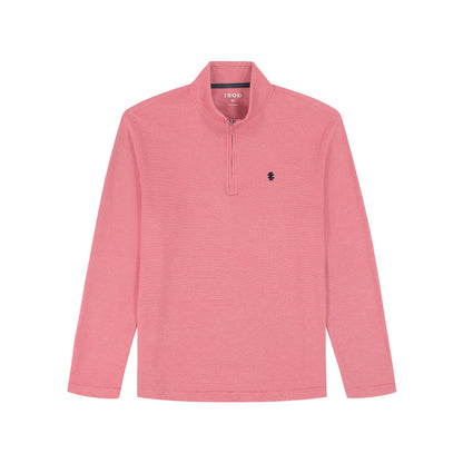 Izod PERFORMANCE COMFORT QUARTER ZIP - HOLLY BERRY