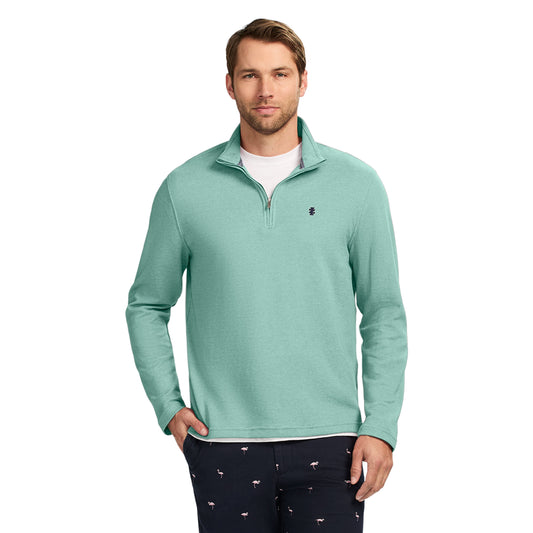 Izod PERFORMANCE COMFORT QUARTER ZIP - BERYL GREEN
