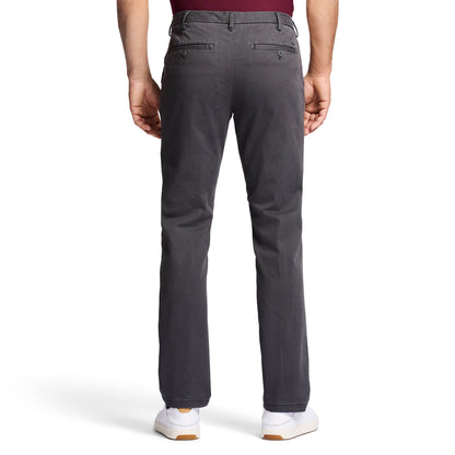 Izod Saltwater Stretch Flat-Front Straight Fit Chino Pant - Asphalt