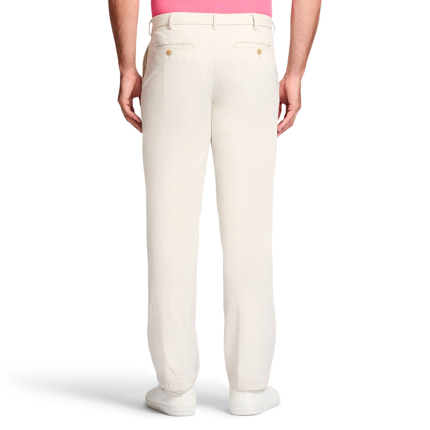 Izod Saltwater Stretch Flat-Front Straight Fit Chino Pant - Silver Birch