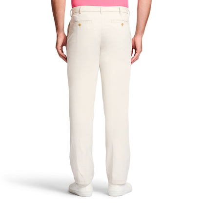 Izod Saltwater Stretch Flat-Front Straight Fit Chino Pant - Silver Birch