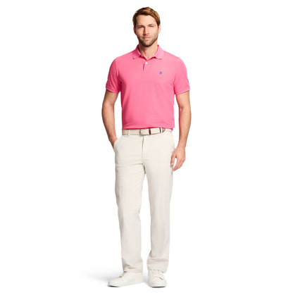 Izod Saltwater Stretch Flat-Front Straight Fit Chino Pant - Silver Birch