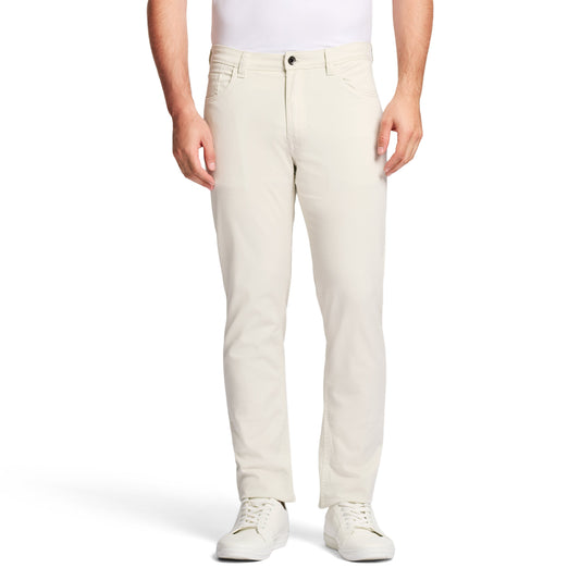 Izod Saltwater 5-Pocket Straight Fit Chino Pant - Silver Birch