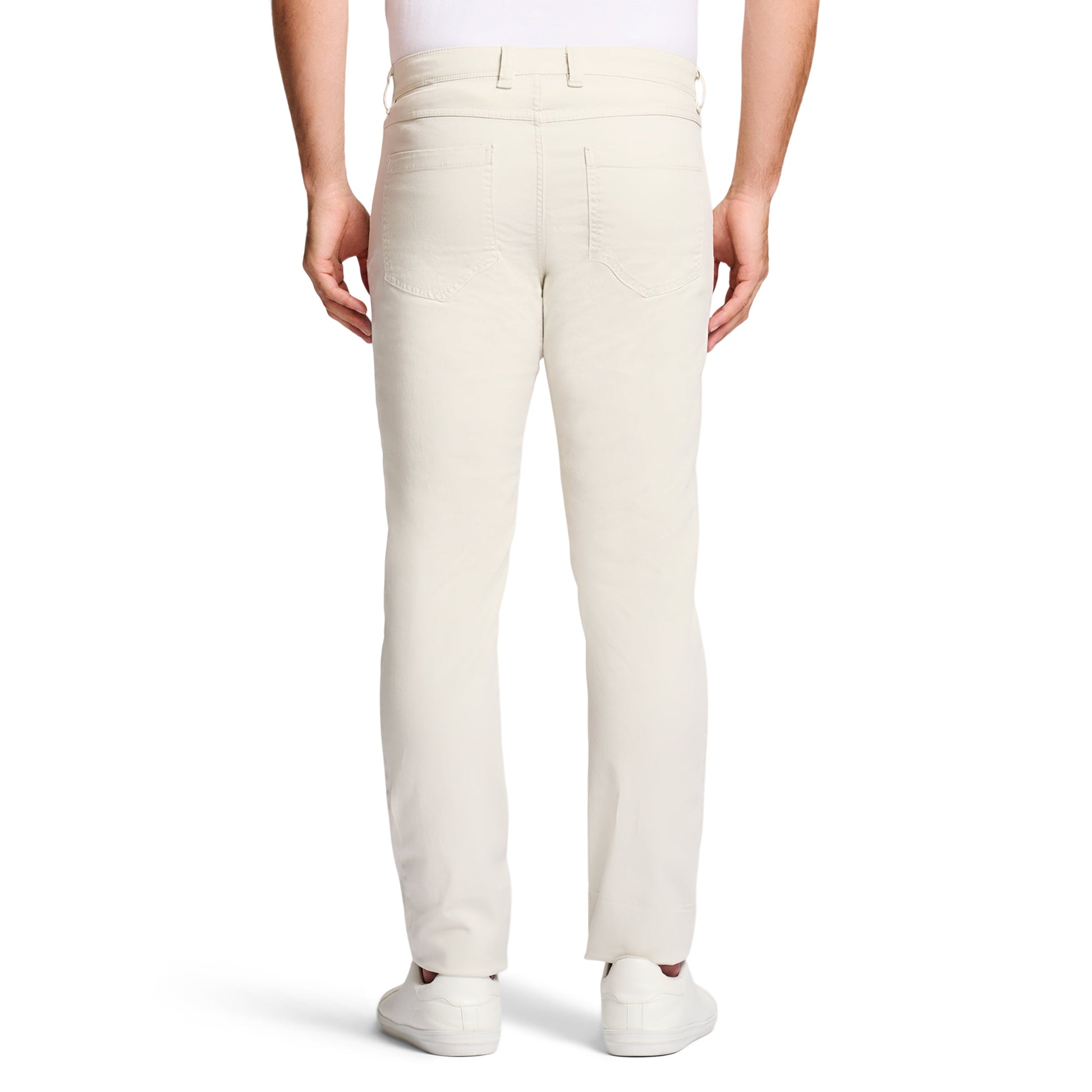 Izod Saltwater 5-Pocket Straight Fit Chino Pant - Silver Birch