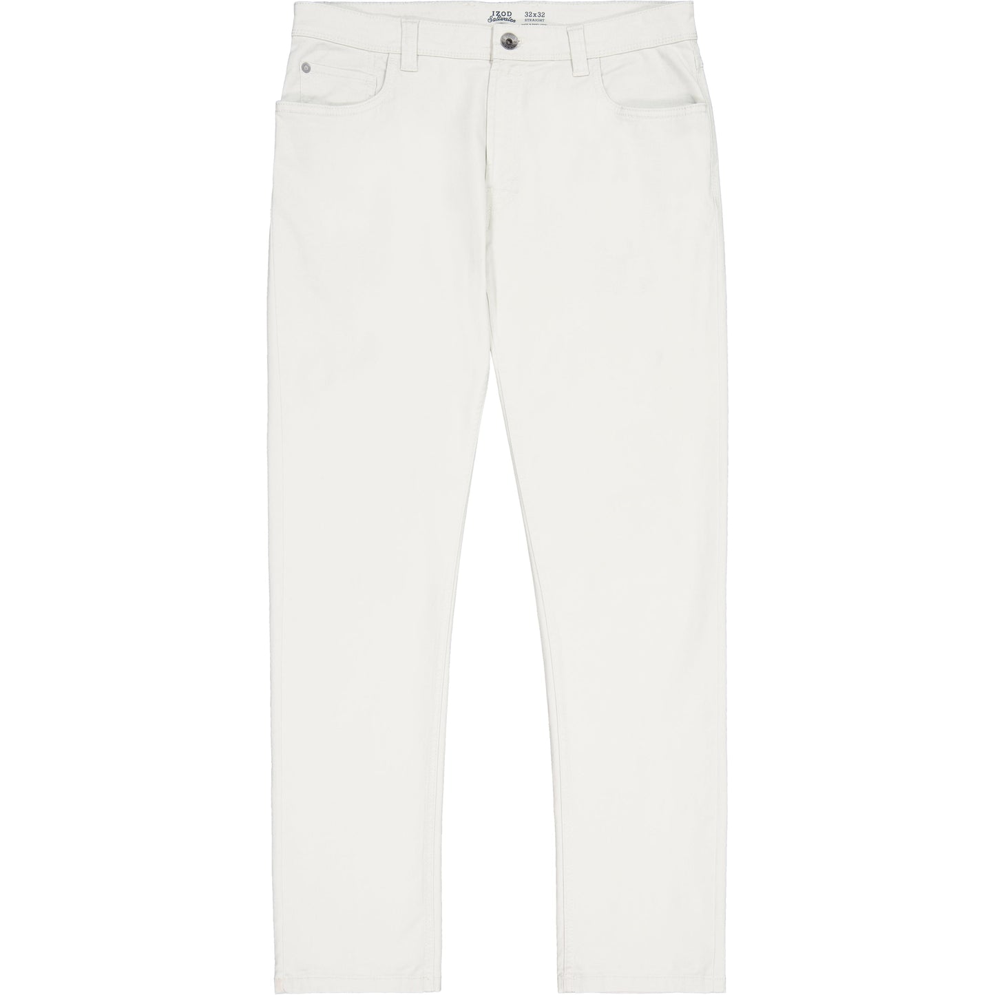 Izod Saltwater 5-Pocket Straight Fit Chino Pant - Silver Birch