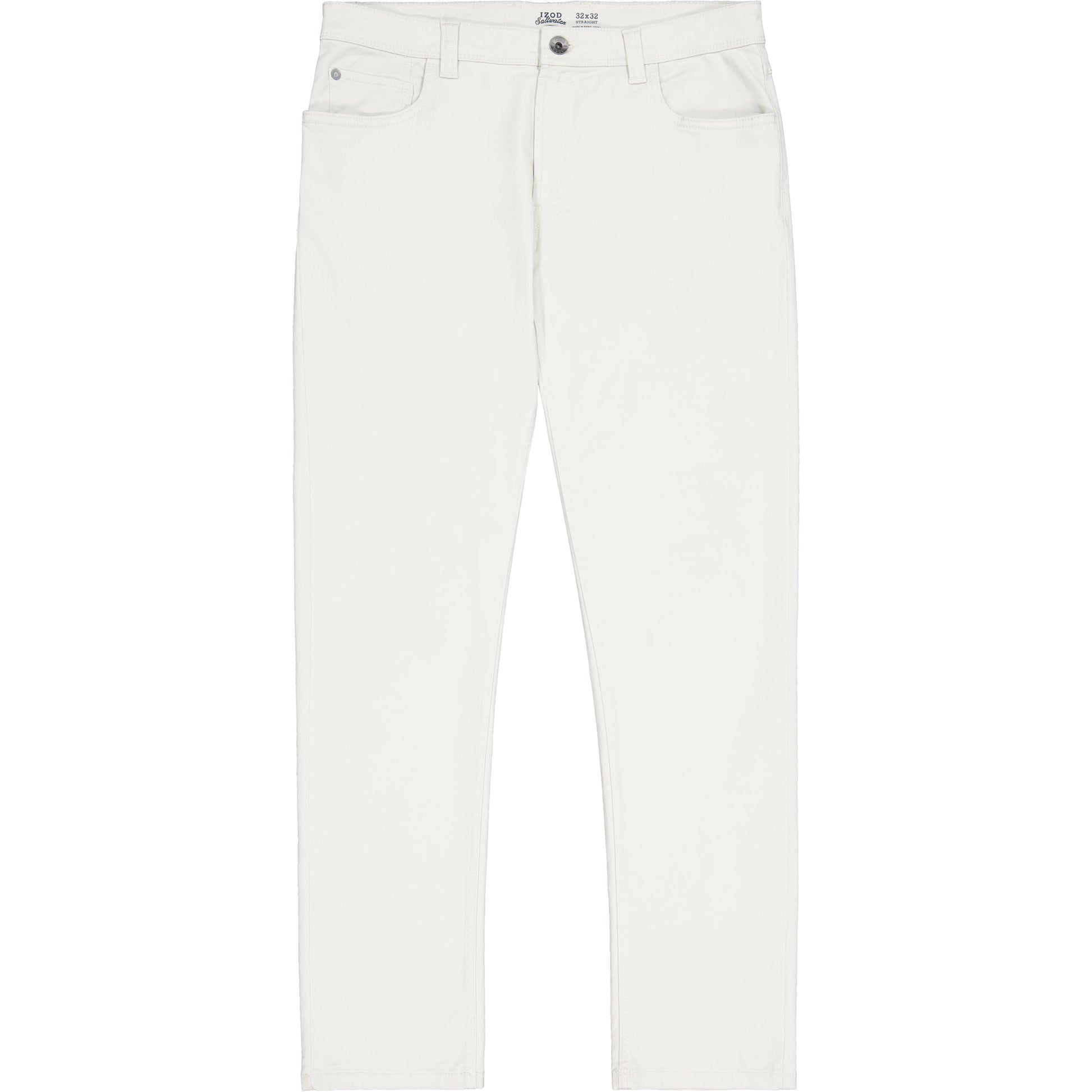 Izod Saltwater 5-Pocket Straight Fit Chino Pant - Silver Birch