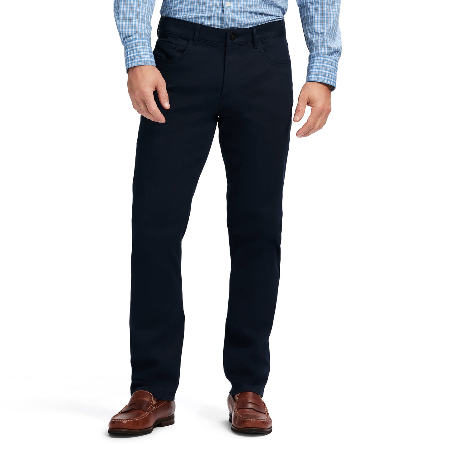 Izod 5 POCKET SUPER SOFT PANT - NAVY BLAZER