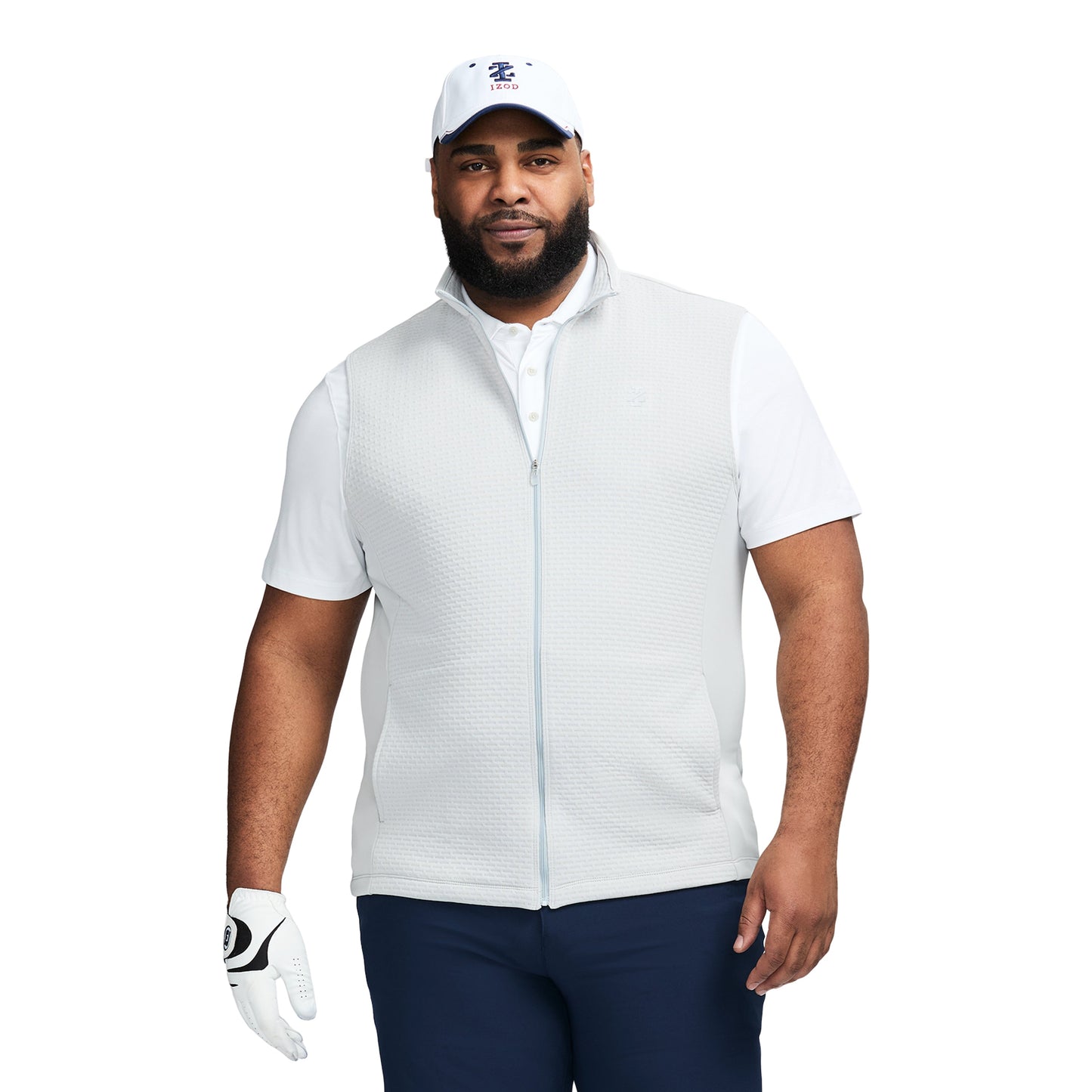 Izod Big & Tall Golf Hydrashield Vest - Harbor Mist