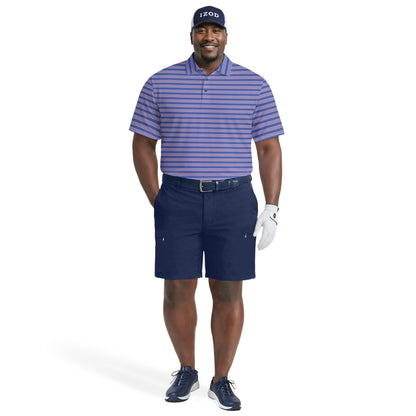 Izod BIG & TALL GOLF SWINGFLEX ELITE PRINTED POLO - BRIGHT COBALT