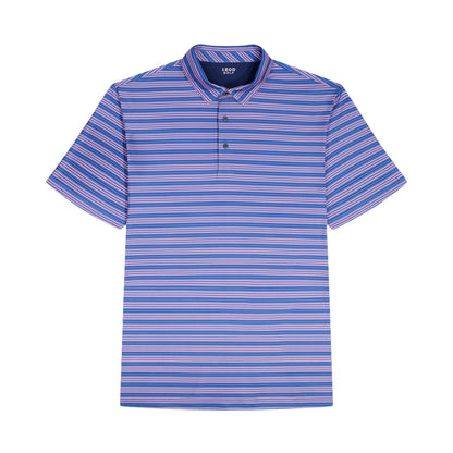 Izod BIG & TALL GOLF SWINGFLEX ELITE PRINTED POLO - BRIGHT COBALT