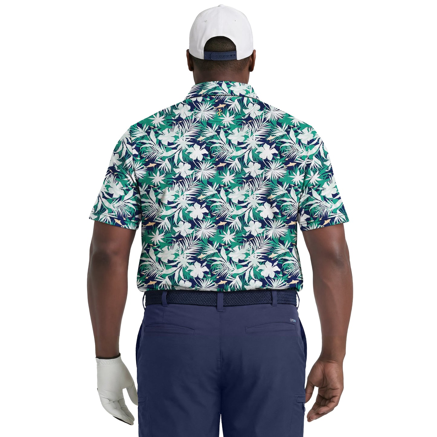 Izod BIG & TALL GOLF SWINGFLEX ELITE PRINTED POLO - FIR
