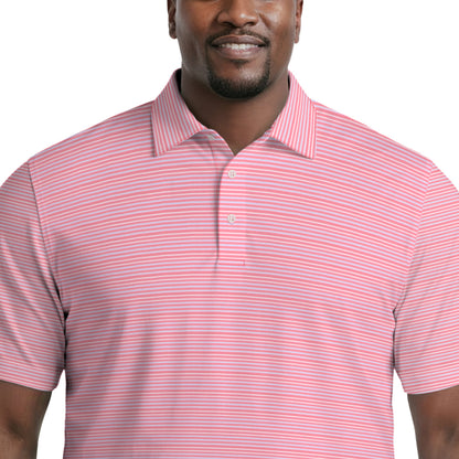 Izod BIG & TALL GOLF SWINGFLEX ELITE PRINTED POLO - PINK LEMONADE