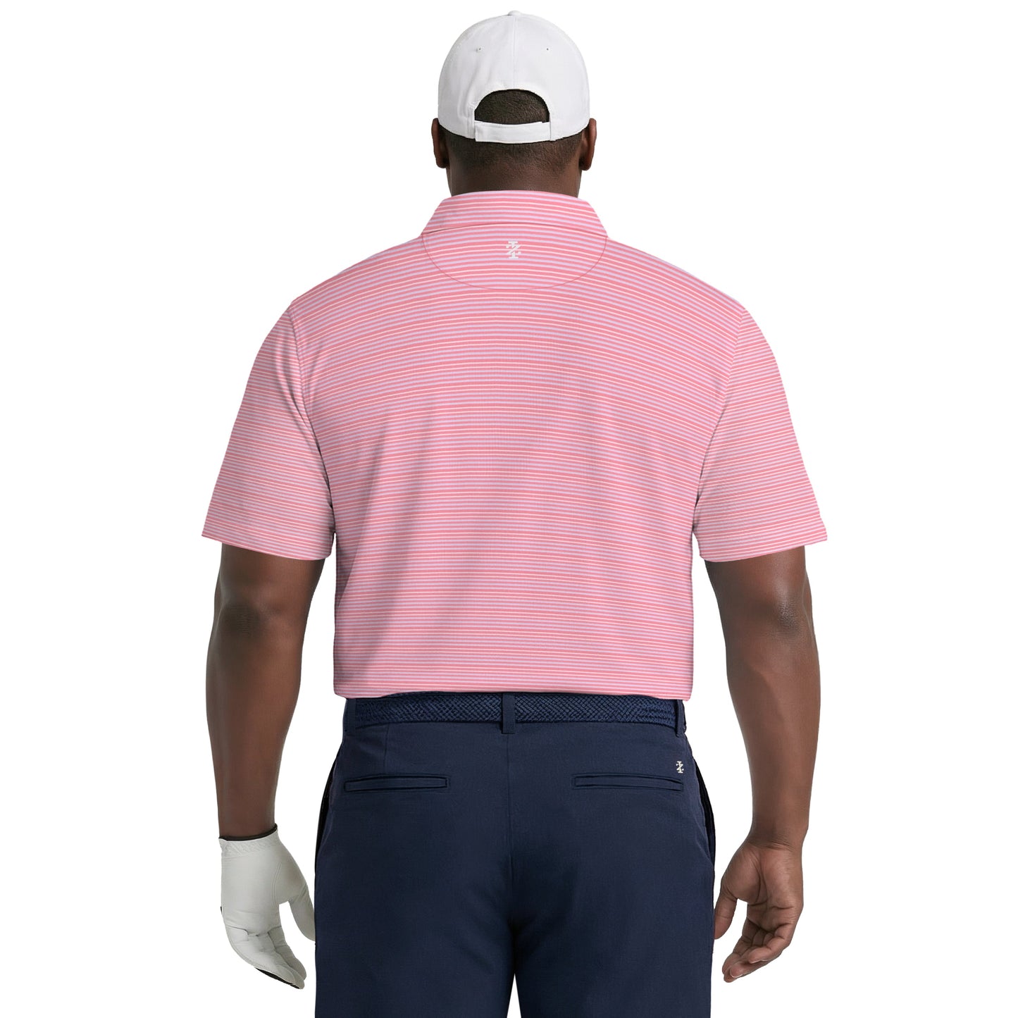 Izod BIG & TALL GOLF SWINGFLEX ELITE PRINTED POLO - PINK LEMONADE