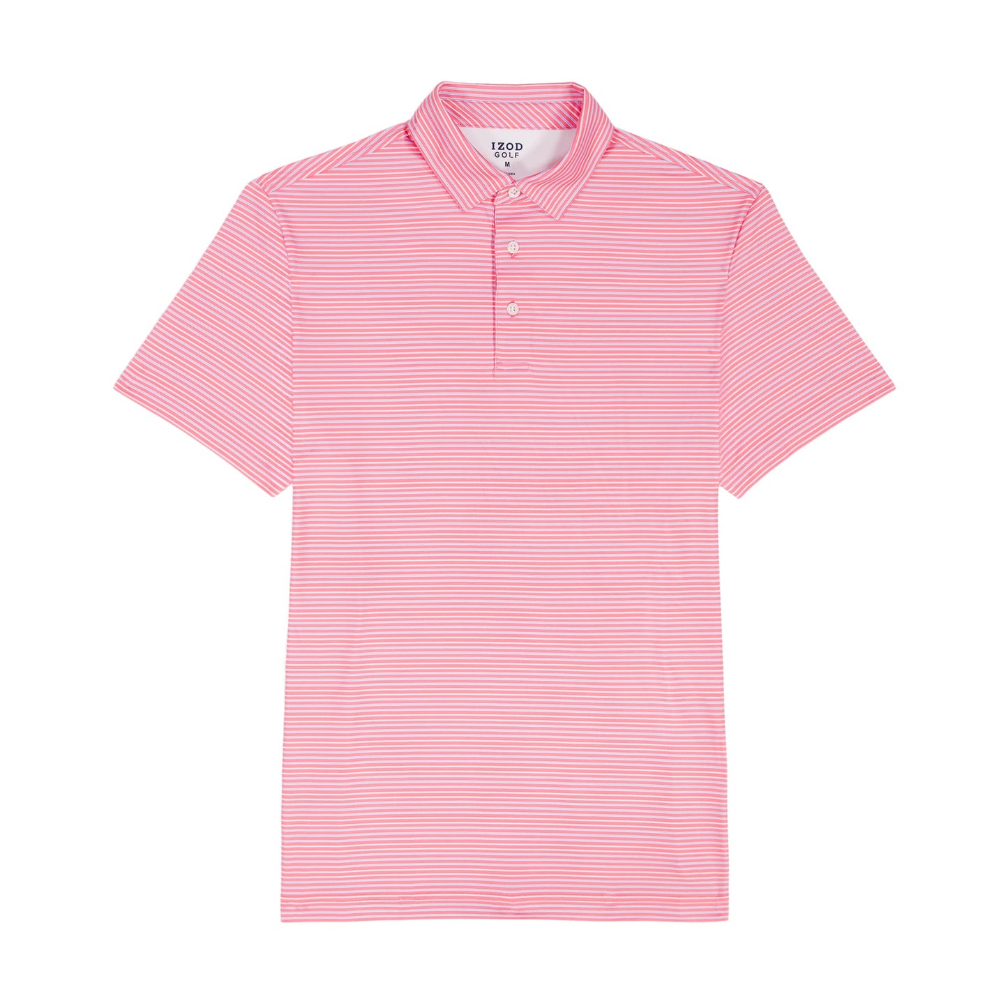 Izod BIG & TALL GOLF SWINGFLEX ELITE PRINTED POLO - PINK LEMONADE