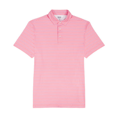 Izod BIG & TALL GOLF SWINGFLEX ELITE PRINTED POLO - PINK LEMONADE