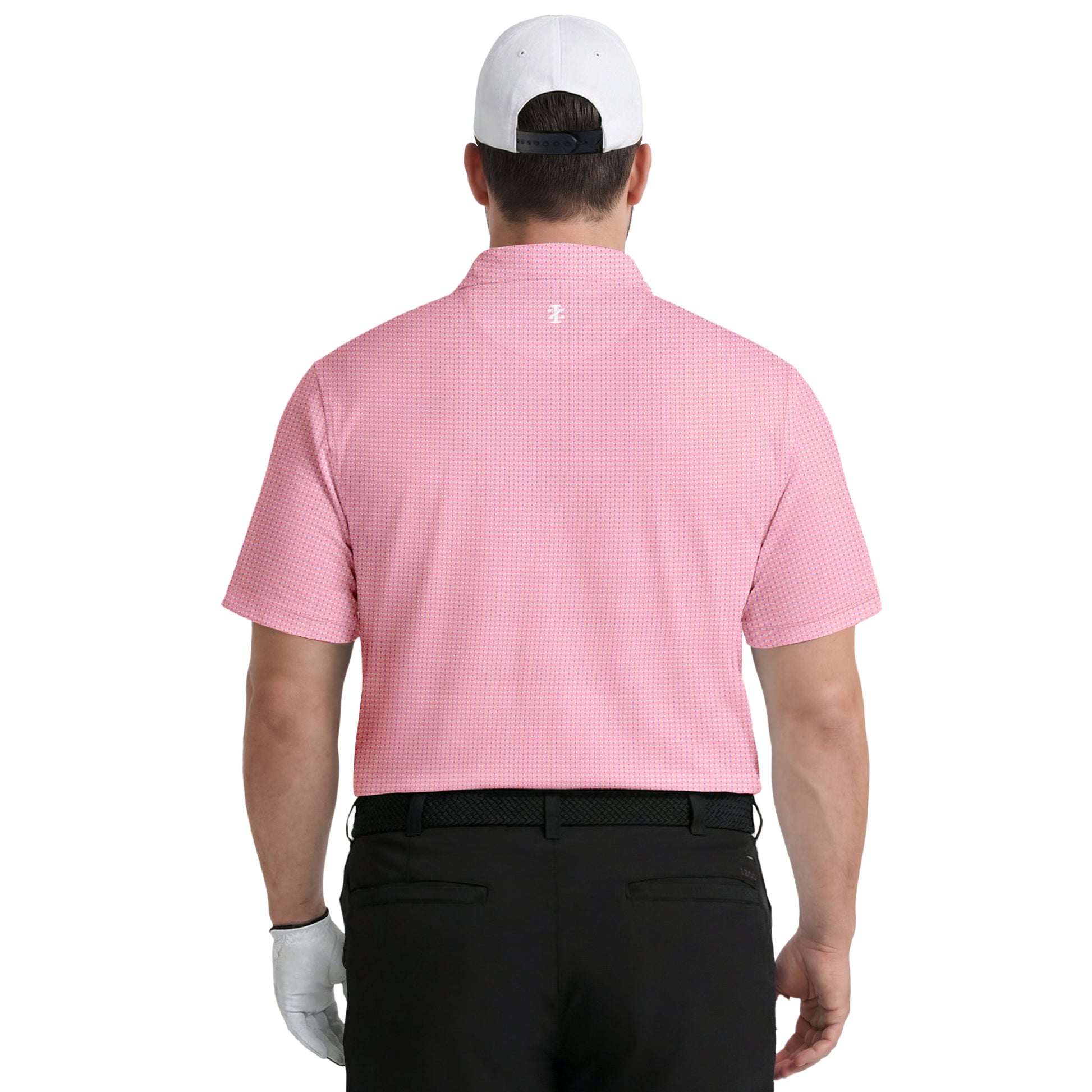 Izod BIG & TALL GOLF SWINGFLEX ELITE PRINTED POLO - PINK LEMONADE