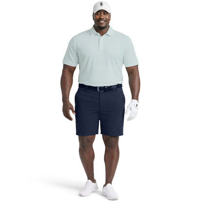 Izod BIG & TALL GOLF SWINGFLEX ELITE PRINTED POLO - WHITE