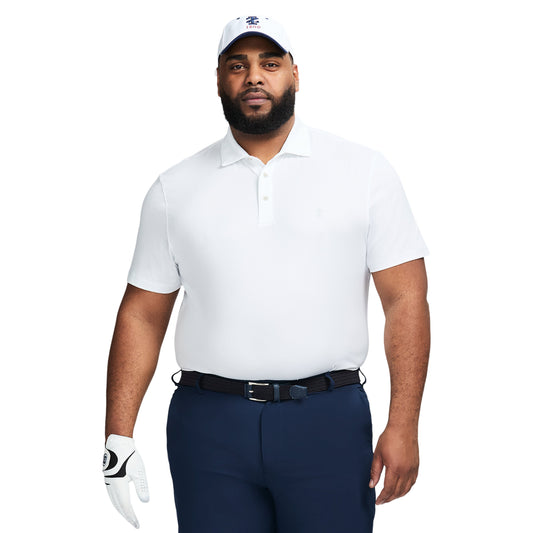 Izod Big & Tall Golf Swingflex Mesh Polo - Bright White