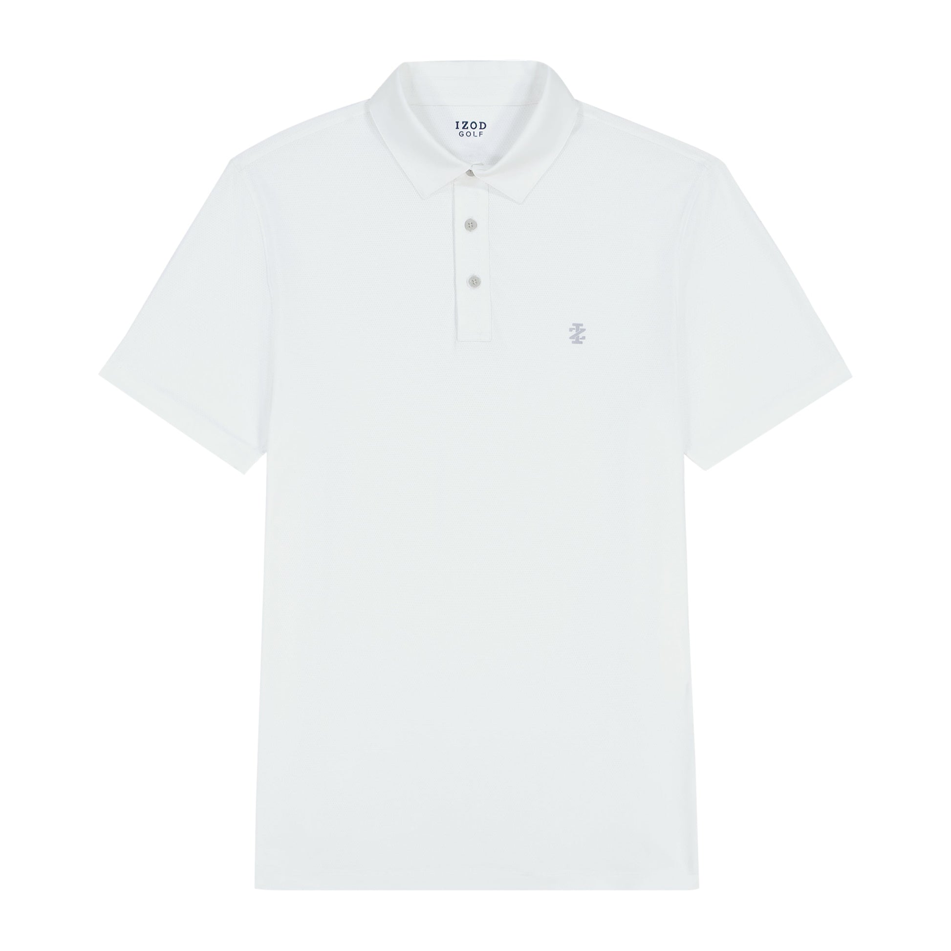 Izod Big & Tall Golf Swingflex Mesh Polo - Bright White