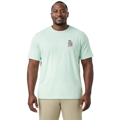 Izod BIG & TALL SALTWATER S/S GRAPHIC TEE - SURF SPRAY