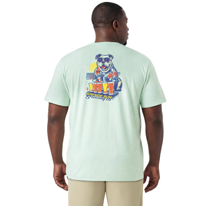 Izod BIG & TALL SALTWATER S/S GRAPHIC TEE - SURF SPRAY