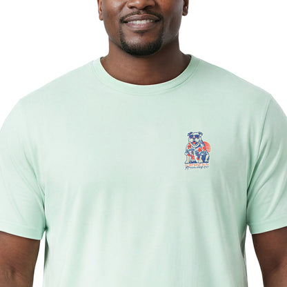 Izod BIG & TALL SALTWATER S/S GRAPHIC TEE - SURF SPRAY