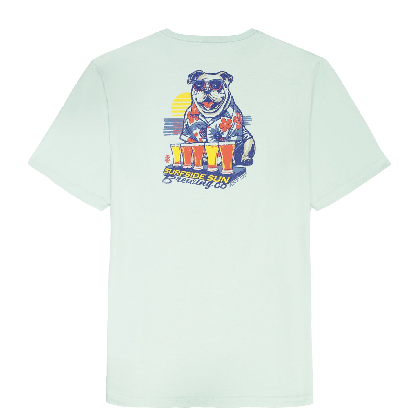 Izod BIG & TALL SALTWATER S/S GRAPHIC TEE - SURF SPRAY