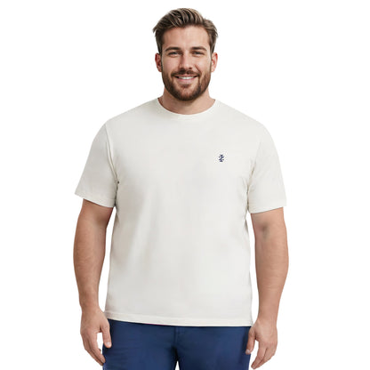 Izod BIG & TALL SALTWATER FISHING GEAR S/S GRAPHIC TEE - EGRET