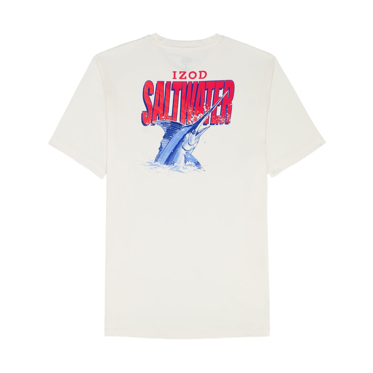 Izod BIG & TALL SALTWATER FISHING GEAR S/S GRAPHIC TEE - EGRET