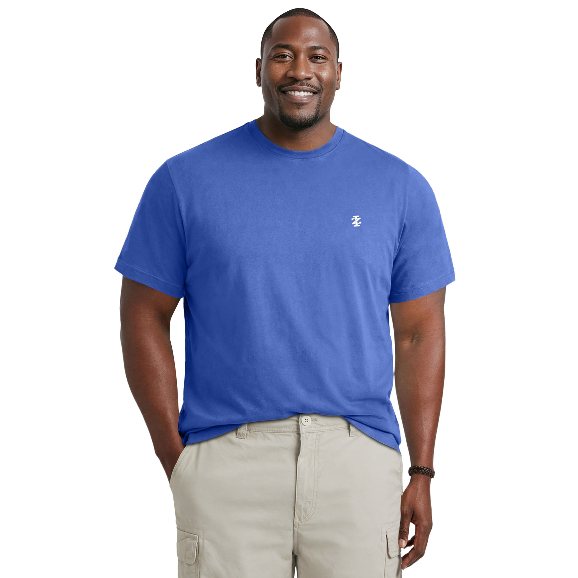 Izod BIG & TALL SALTWATER FISHING GEAR S/S GRAPHIC TEE - TRUE NAVY