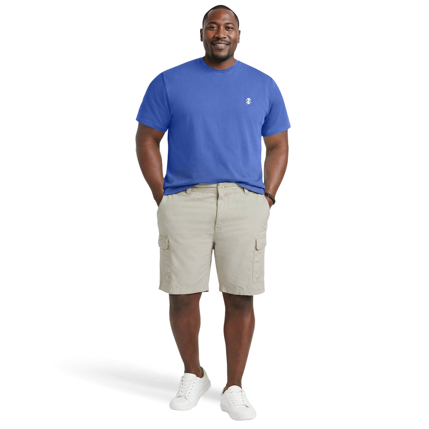 Izod BIG & TALL SALTWATER FISHING GEAR S/S GRAPHIC TEE - TRUE NAVY