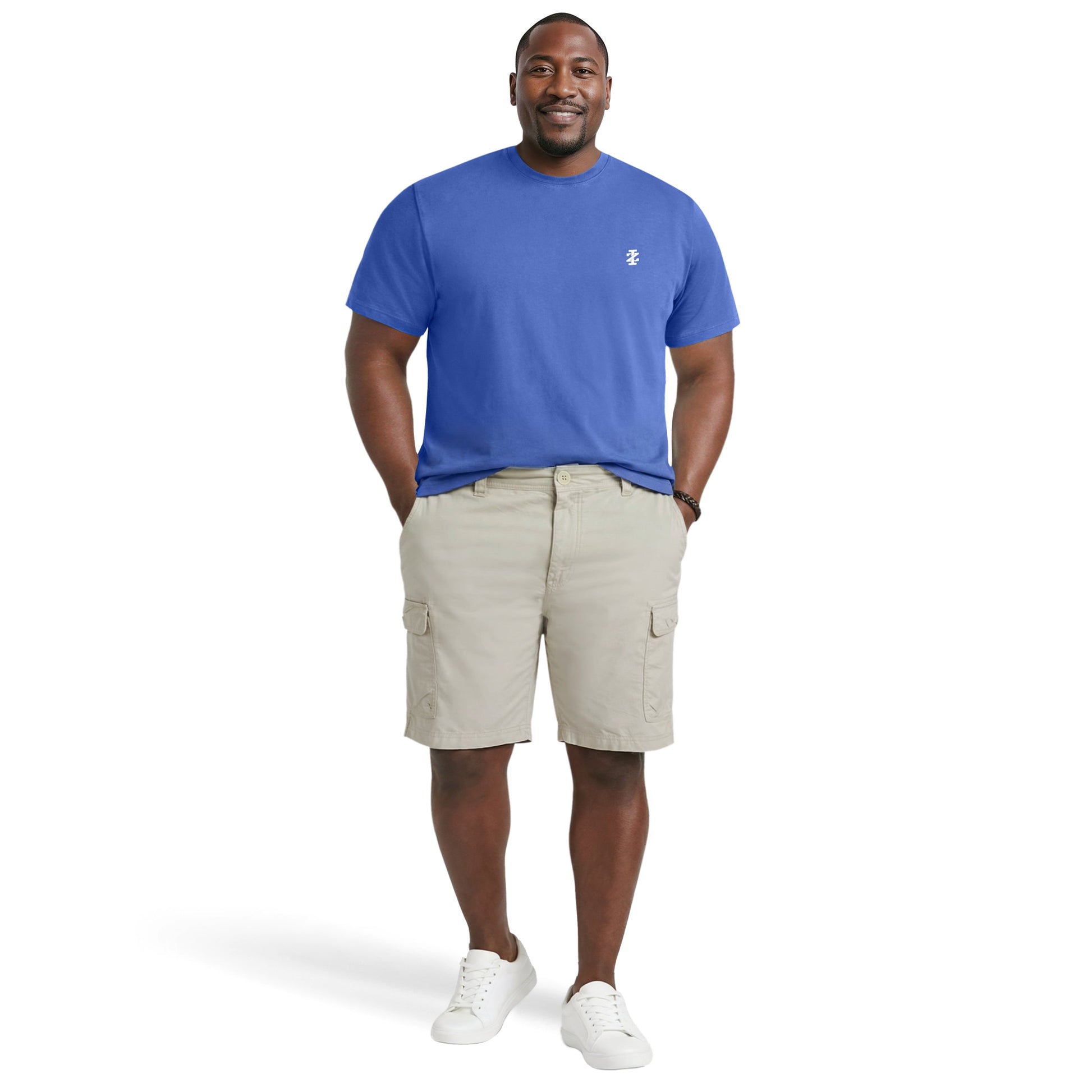 Izod BIG & TALL SALTWATER FISHING GEAR S/S GRAPHIC TEE - TRUE NAVY