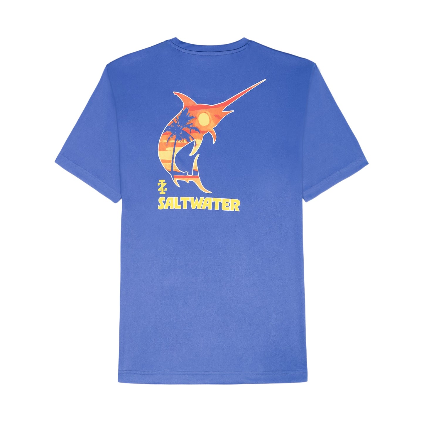 Izod BIG & TALL SALTWATER FISHING GEAR S/S GRAPHIC TEE - TRUE NAVY