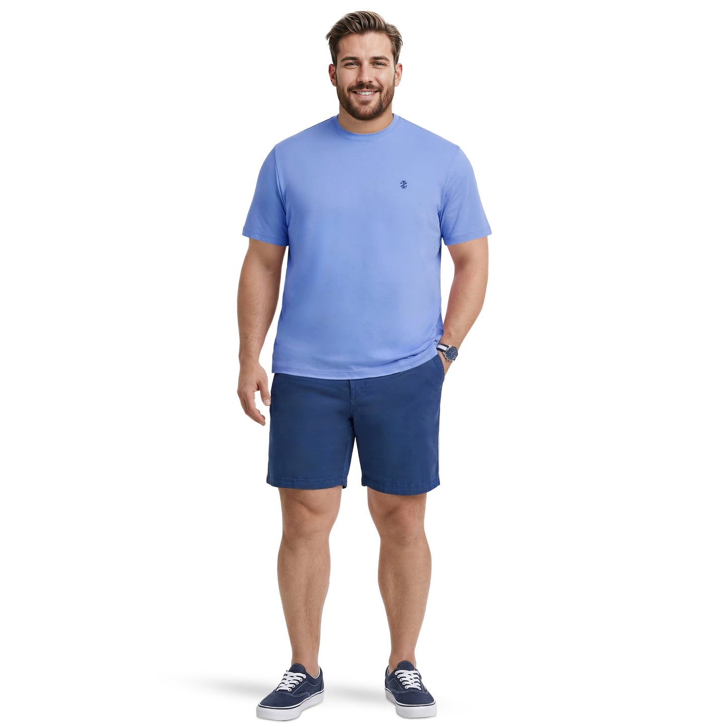 Izod BIG & TALL SALTWATER FISHING GEAR S/S GRAPHIC TEE - REGATTA