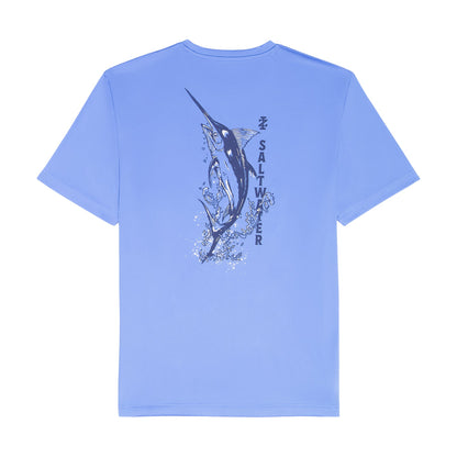 Izod BIG & TALL SALTWATER FISHING GEAR S/S GRAPHIC TEE - REGATTA