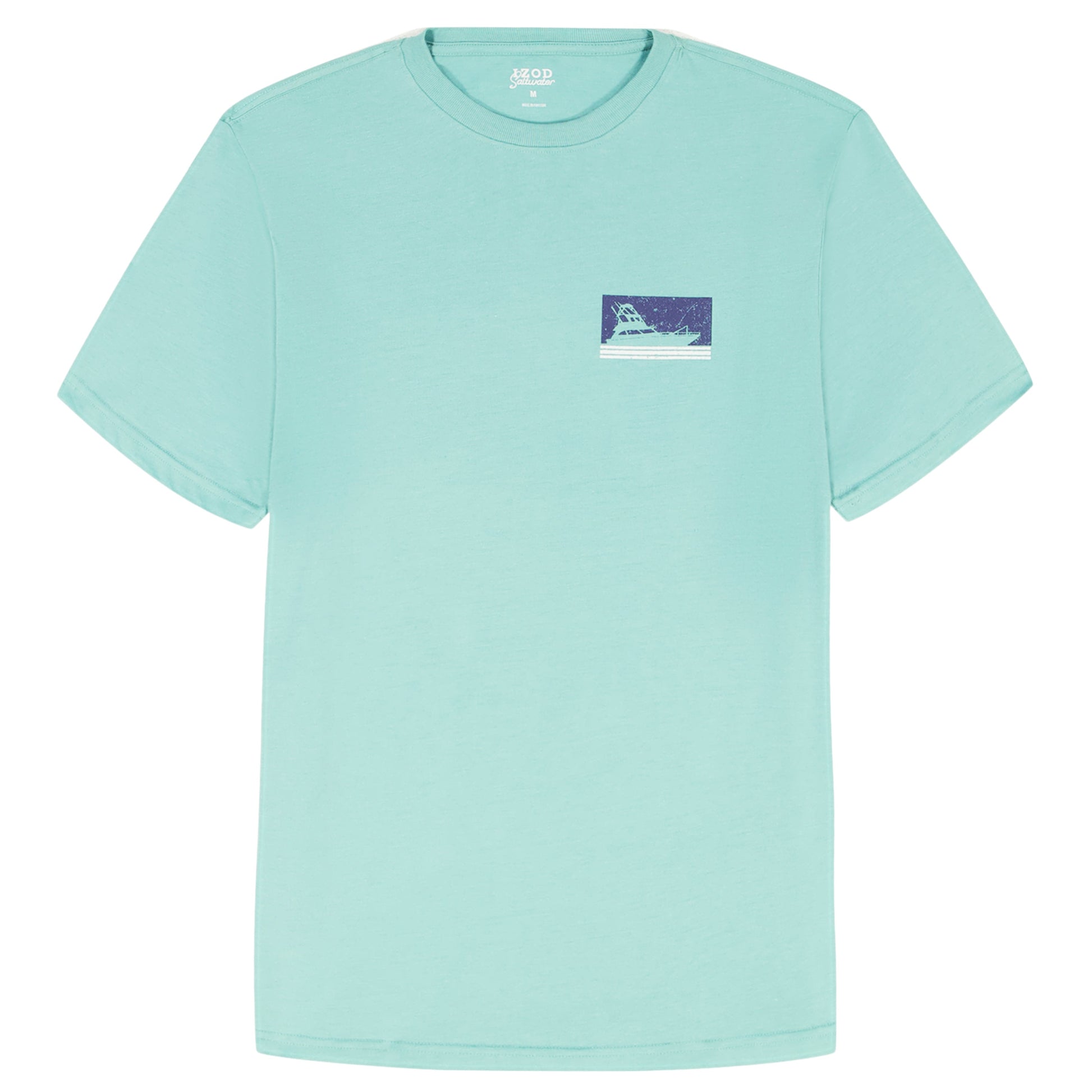 Izod BIG & TALL SALTWATER S/S GRAPHIC TEE - AGATE GREEN