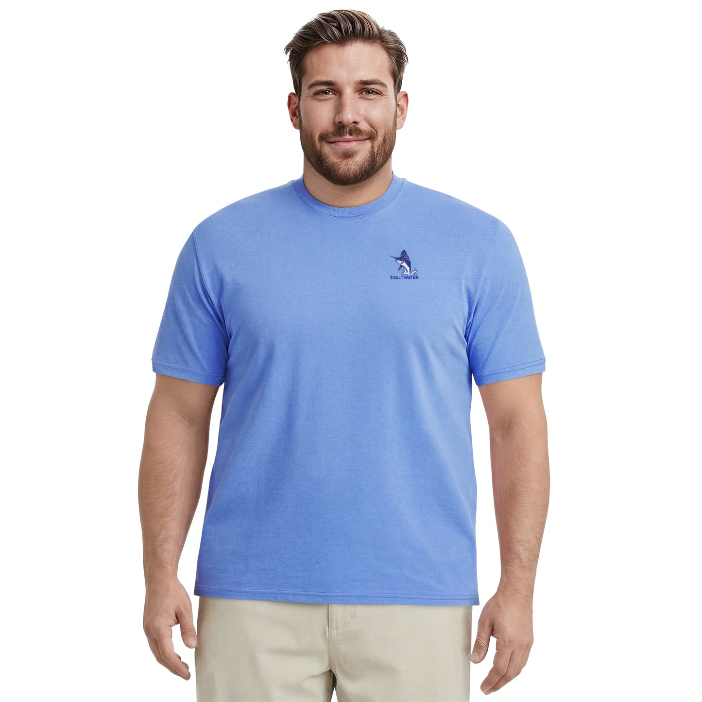 Izod BIG & TALL SALTWATER S/S GRAPHIC TEE - BLUE REVIVAL