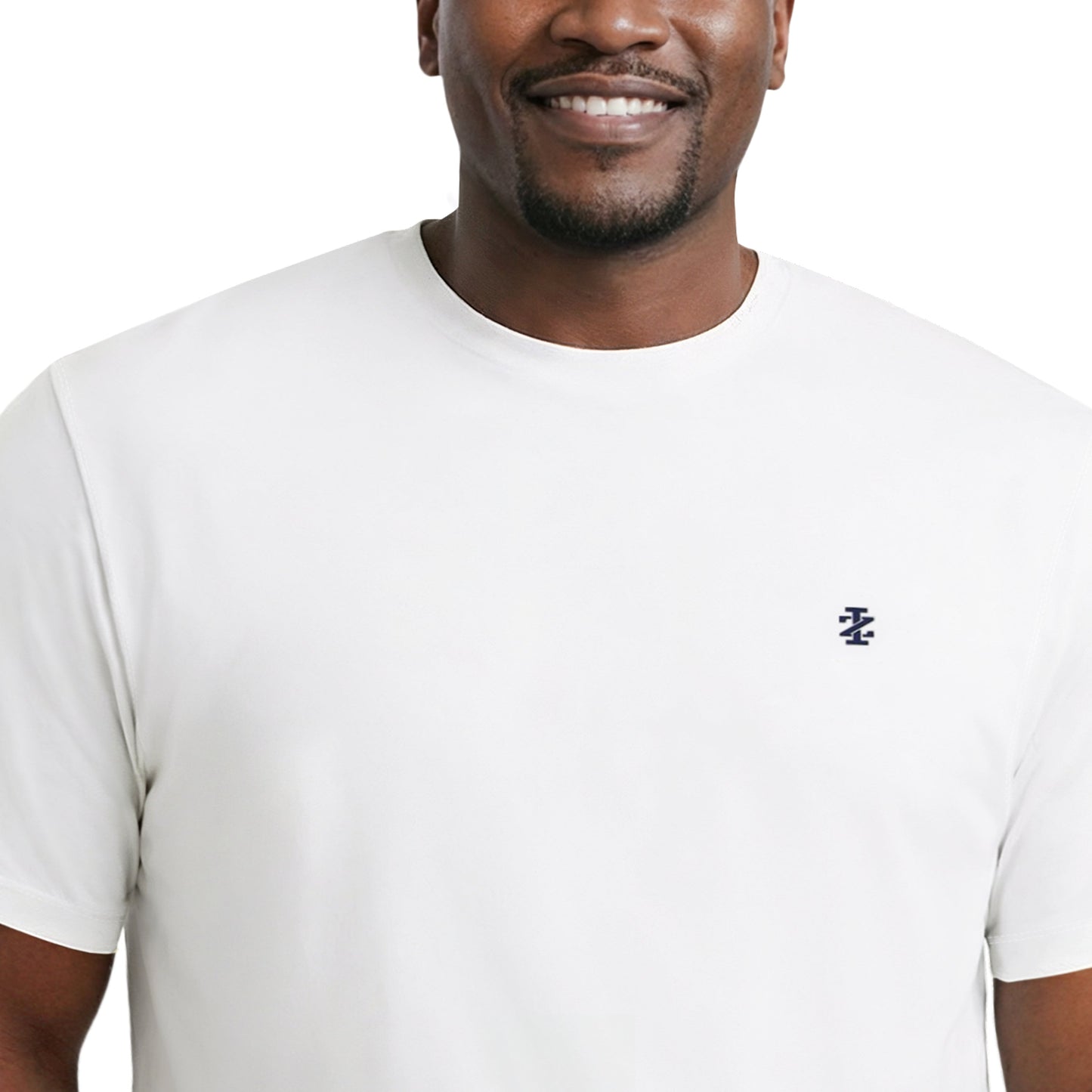 Izod BIG & TALL SALTWATER FISHING GEAR S/S GRAPHIC TEE - BRIGHT WHITE