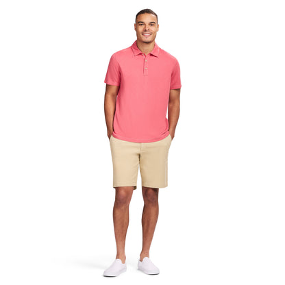 Izod DOCKSIDE S/S SLUB POLO - HOLLY BERRY