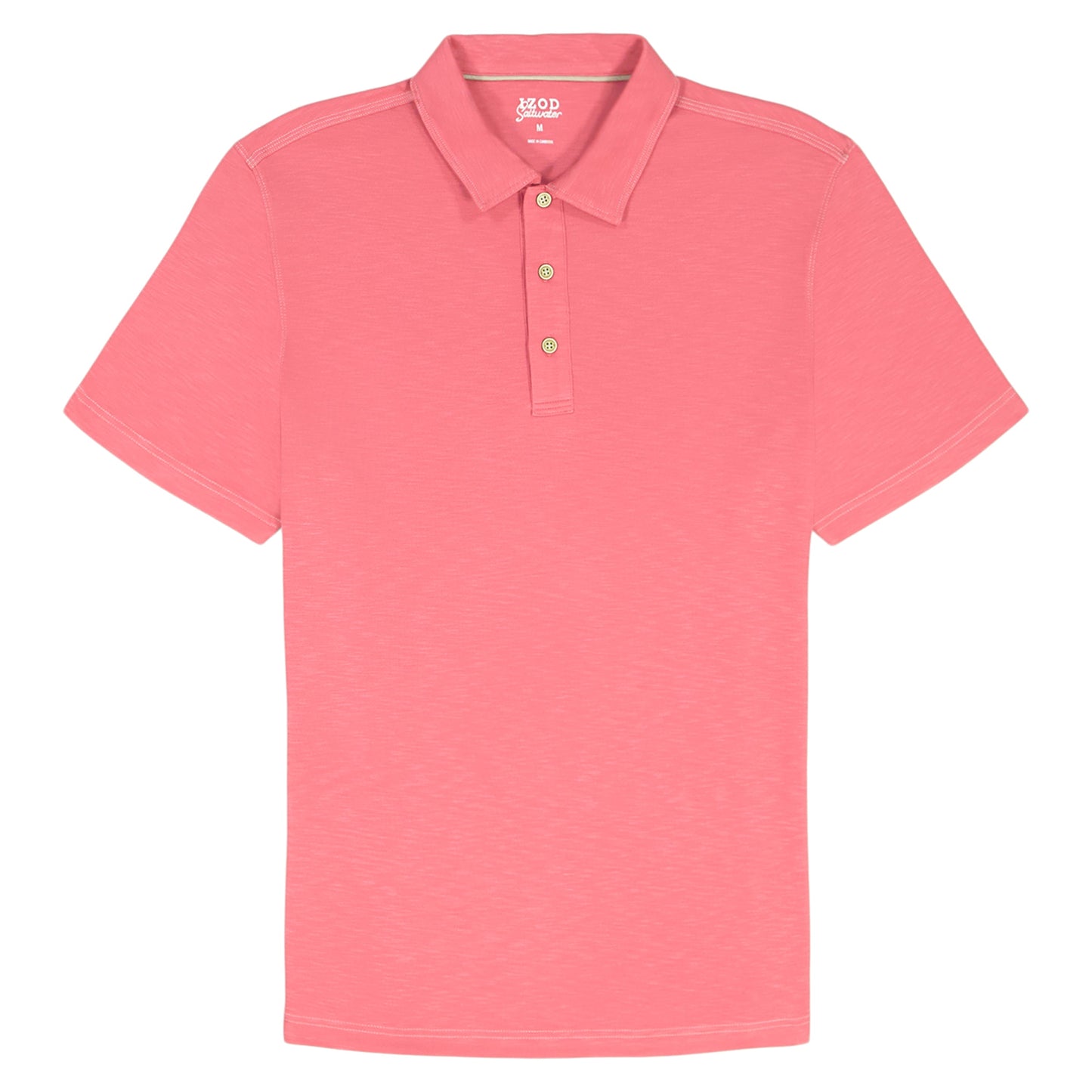 Izod DOCKSIDE S/S SLUB POLO - HOLLY BERRY