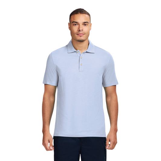Izod DOCKSIDE S/S SLUB POLO - CHAMBRAY BLUE