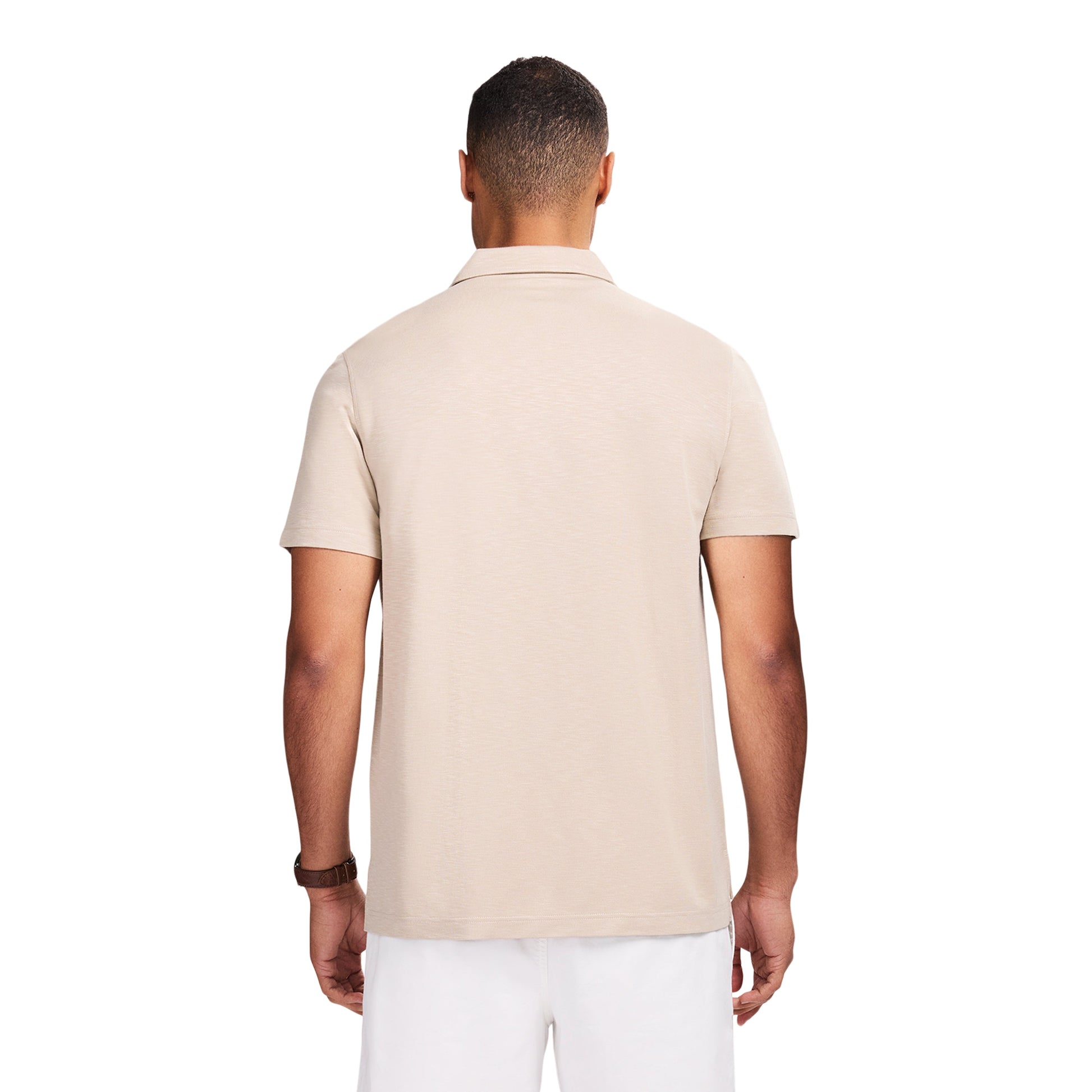 Izod DOCKSIDE S/S SLUB POLO - CROCKERY